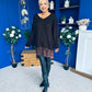 Sami Knitted Jumper Dress Chocolate