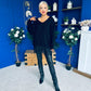 Sami Knitted Jumper Dress Black