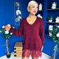 Sami Knitted Jumper Dress Burgundy