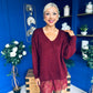 Sami Knitted Jumper Dress Burgundy
