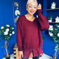 Sami Knitted Jumper Dress Burgundy