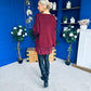 Sami Knitted Jumper Dress Burgundy