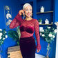 Ariel Velvet & Lace Maxi Dress Wine