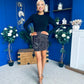 Goldie Velvet Sequin Long Sleeve Mini Dress