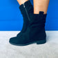 Philis Faux Suede Ankle Boots Black