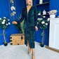 Darcy Sequin Occasion Midi Dress Forest