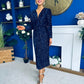 Darcy Sequin Occasion Midi Dress Navy