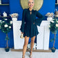 Nina High Neck Mini Dress Black