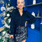 Freya Large Sequin Mini Skirt Black