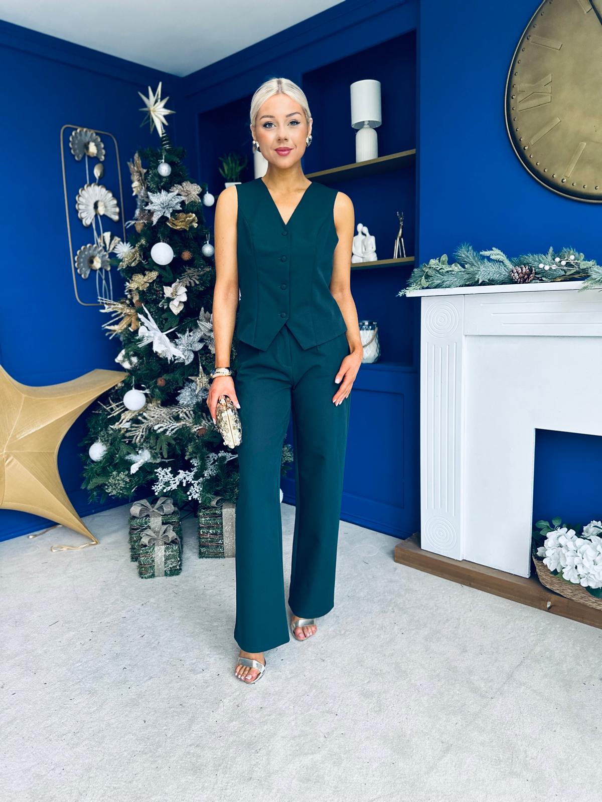 Bobbi Waistcoat & Jo Trouser Set Forest