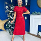 Berkley Sequin Occasion Dress Red