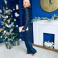Monica Full Sequin Occasion Suit Navy