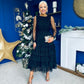 Bianca Layered Occasion Tulle Dress Black
