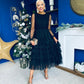 Bianca Layered Occasion Tulle Dress Black