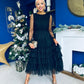 Bianca Layered Occasion Tulle Dress Black