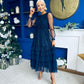 Bianca Layered Occasion Tulle Dress Navy