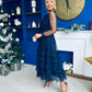 Bianca Layered Occasion Tulle Dress Navy