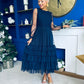 Bianca Layered Occasion Tulle Dress Navy