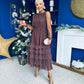 Bianca Layered Occasion Tulle Dress Chocolate