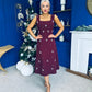 Scarlett Pearl Embellished Occasion Dress Burgundy