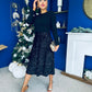 Reese Sequin Skirt Occasion Dress Black