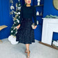 Reese Sequin Skirt Occasion Dress Black