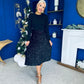 Reese Sequin Skirt Occasion Dress Black