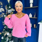 Jules Bow Detailed Jumper Pink