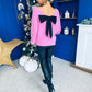 Jules Bow Detailed Jumper Pink