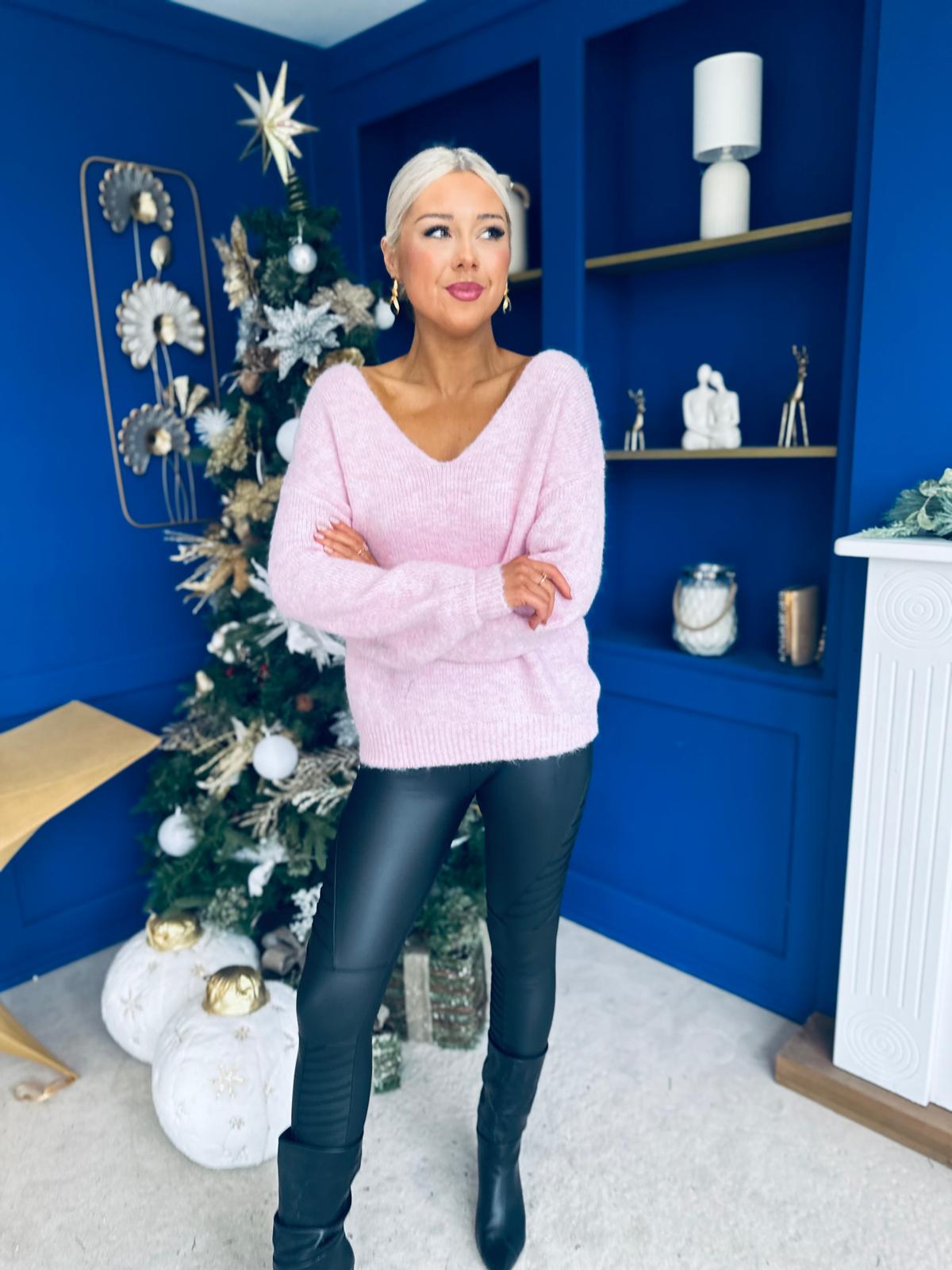 Jules Bow Detailed Jumper Pwr Pink