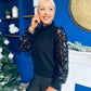 Gillian Sequin Detailed Jumper Black