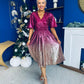 Sophie Ombre Sequin Occasion Dress