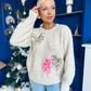 Macie Sequin Detailed Jumper Cream