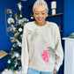 Macie Sequin Detailed Jumper Cream