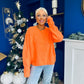 Aine Button Detail Jumper Orange
