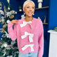 Kendra Bow Detail Jumper Pink