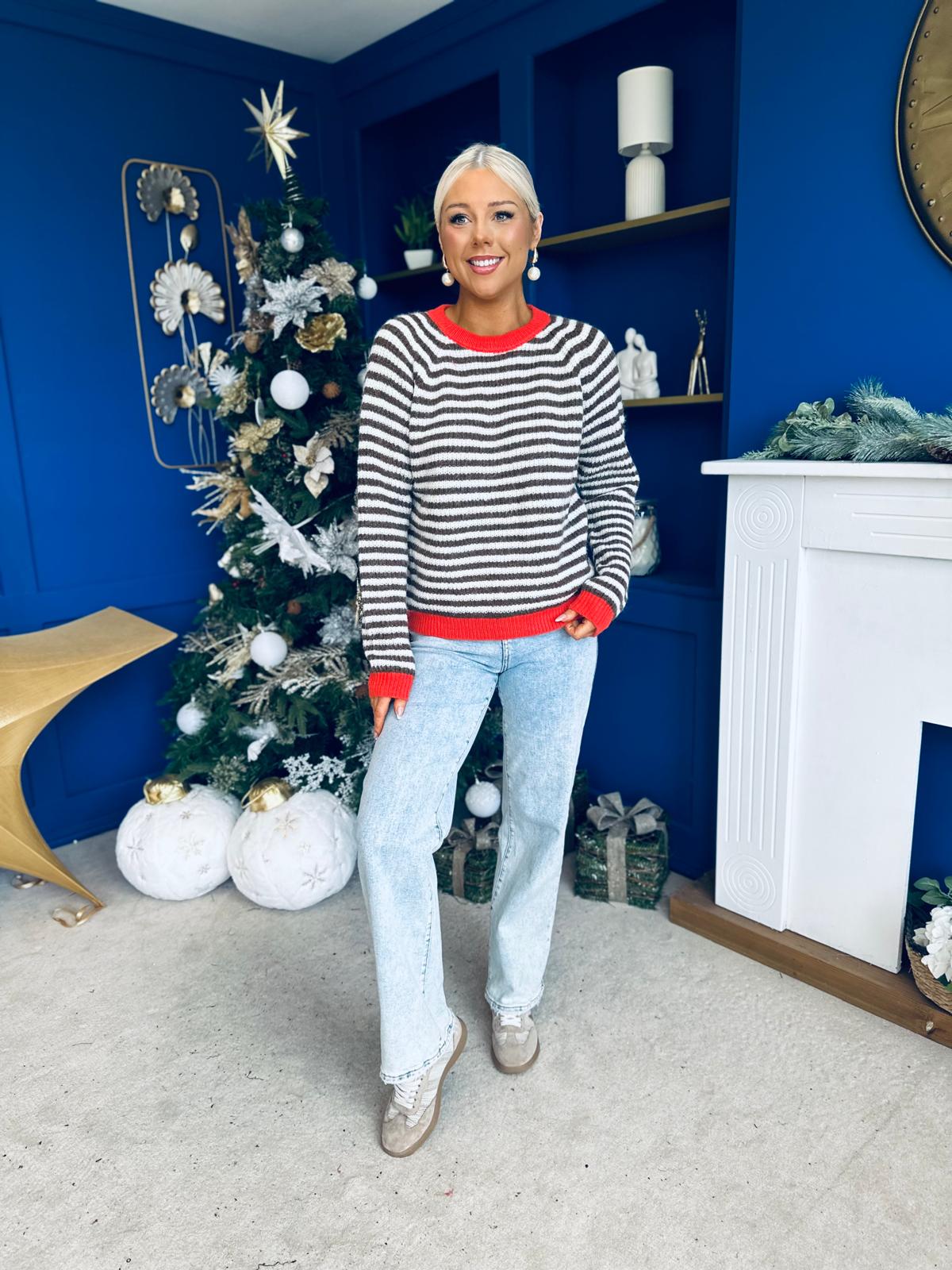 Perri Stripe Detail Jumper Coco