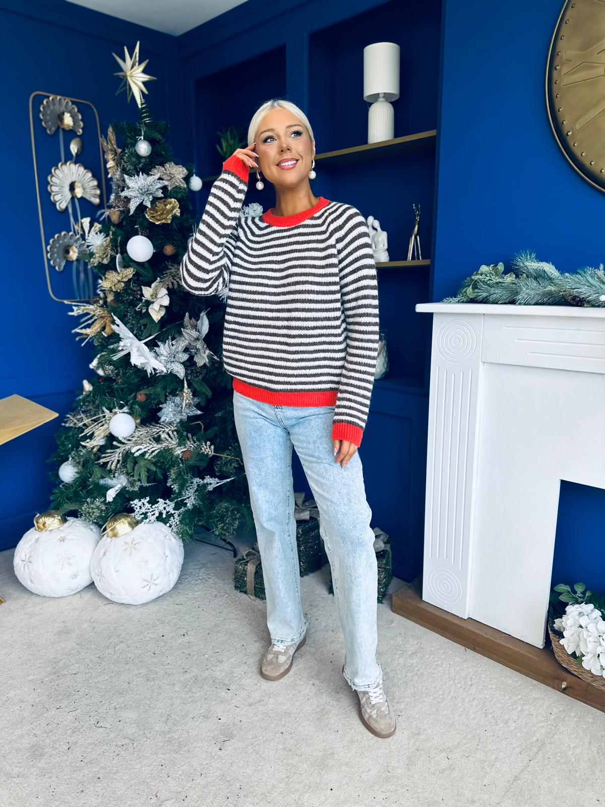 Perri Stripe Detail Jumper Coco