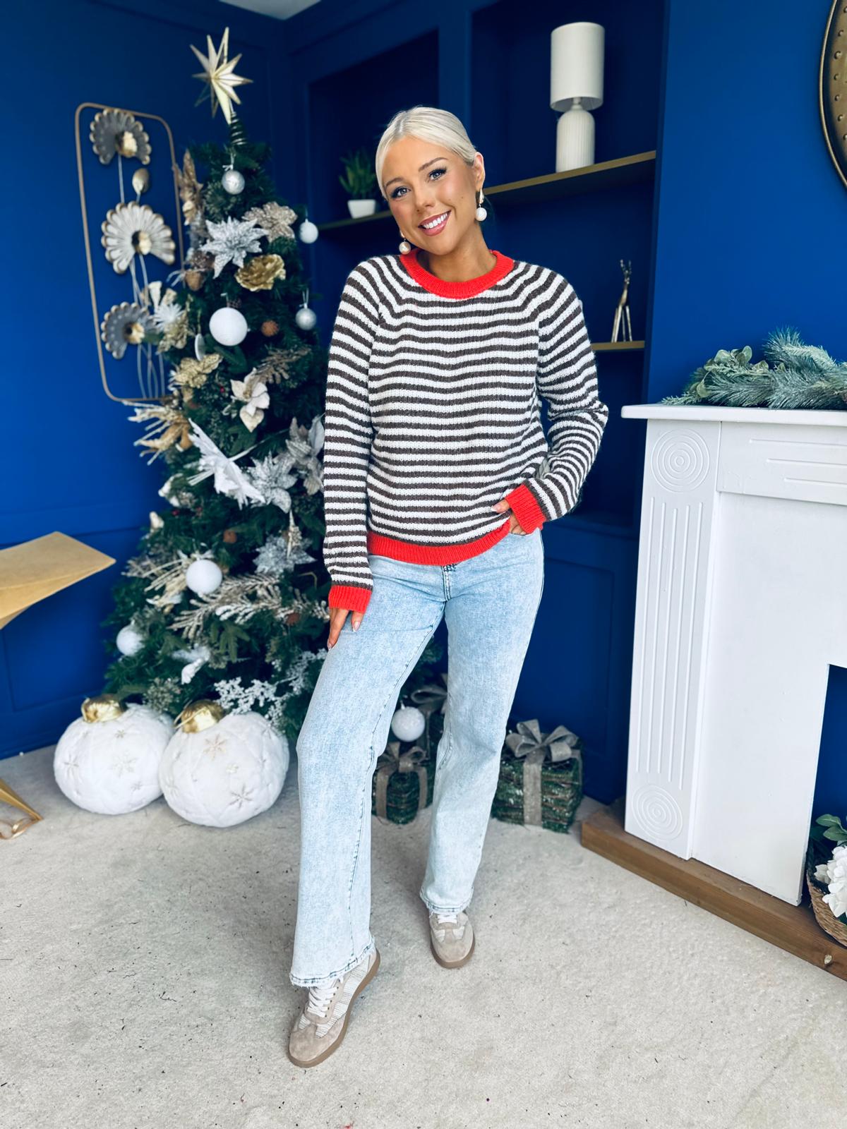 Perri Stripe Detail Jumper Coco