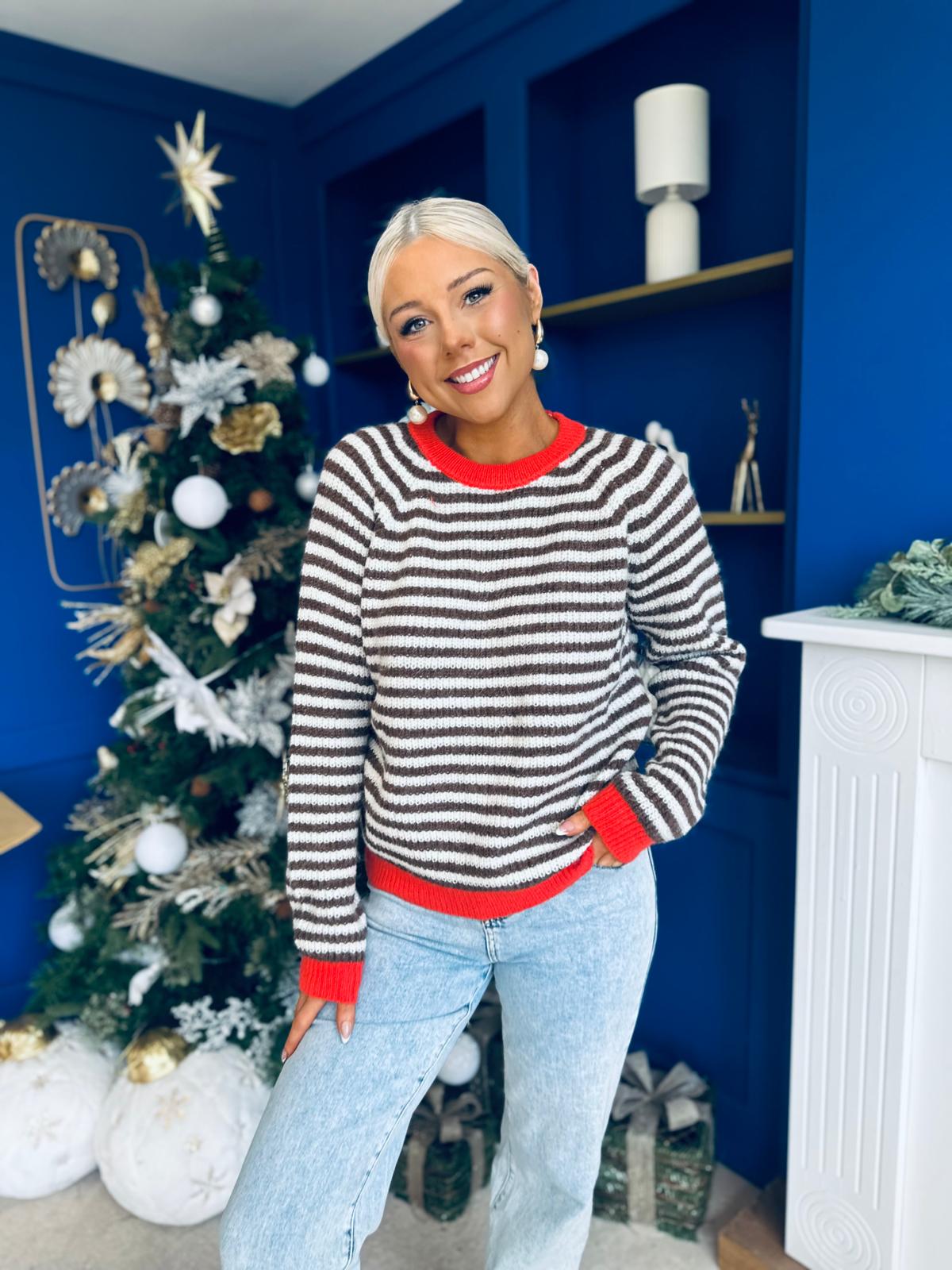 Perri Stripe Detail Jumper Coco