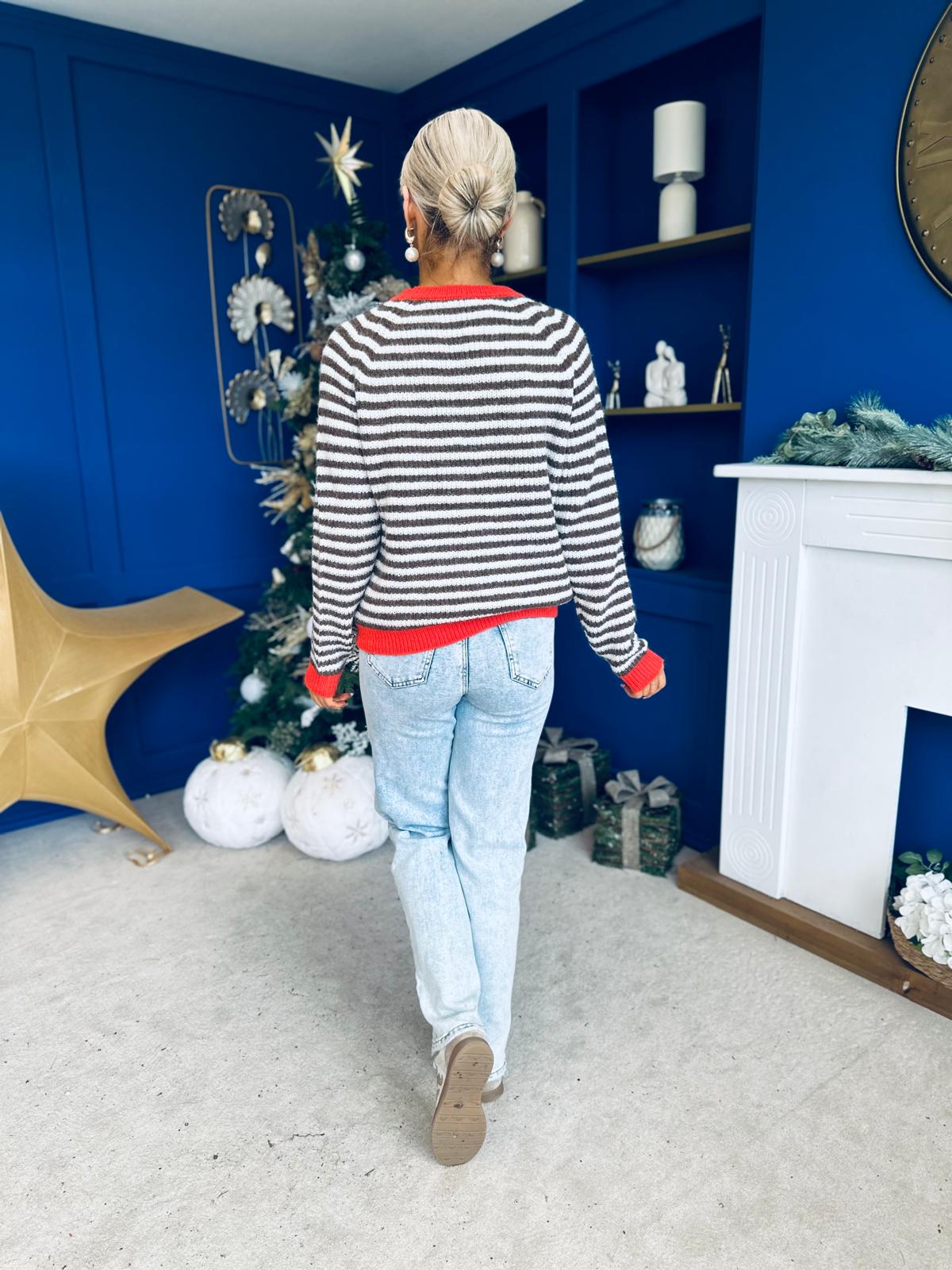 Perri Stripe Detail Jumper Coco