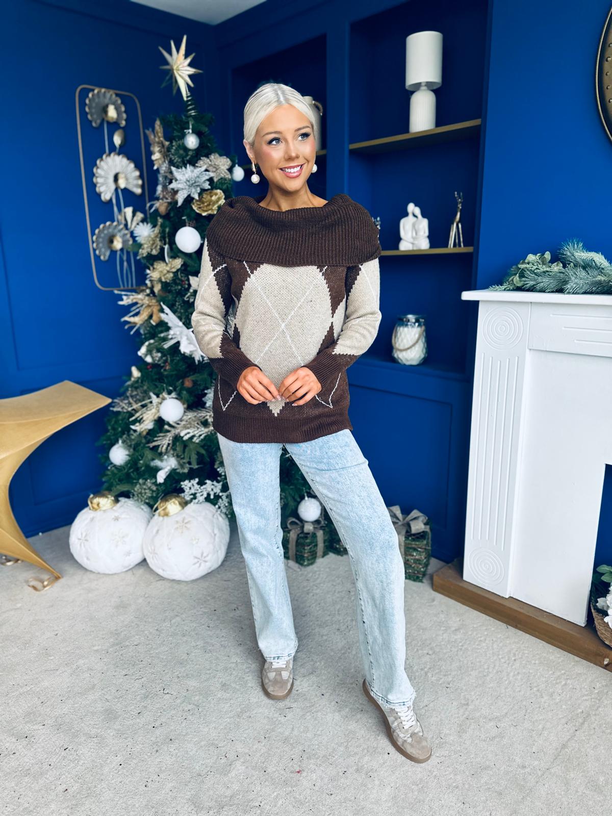 Grace Chunky Knit Jumper Coco