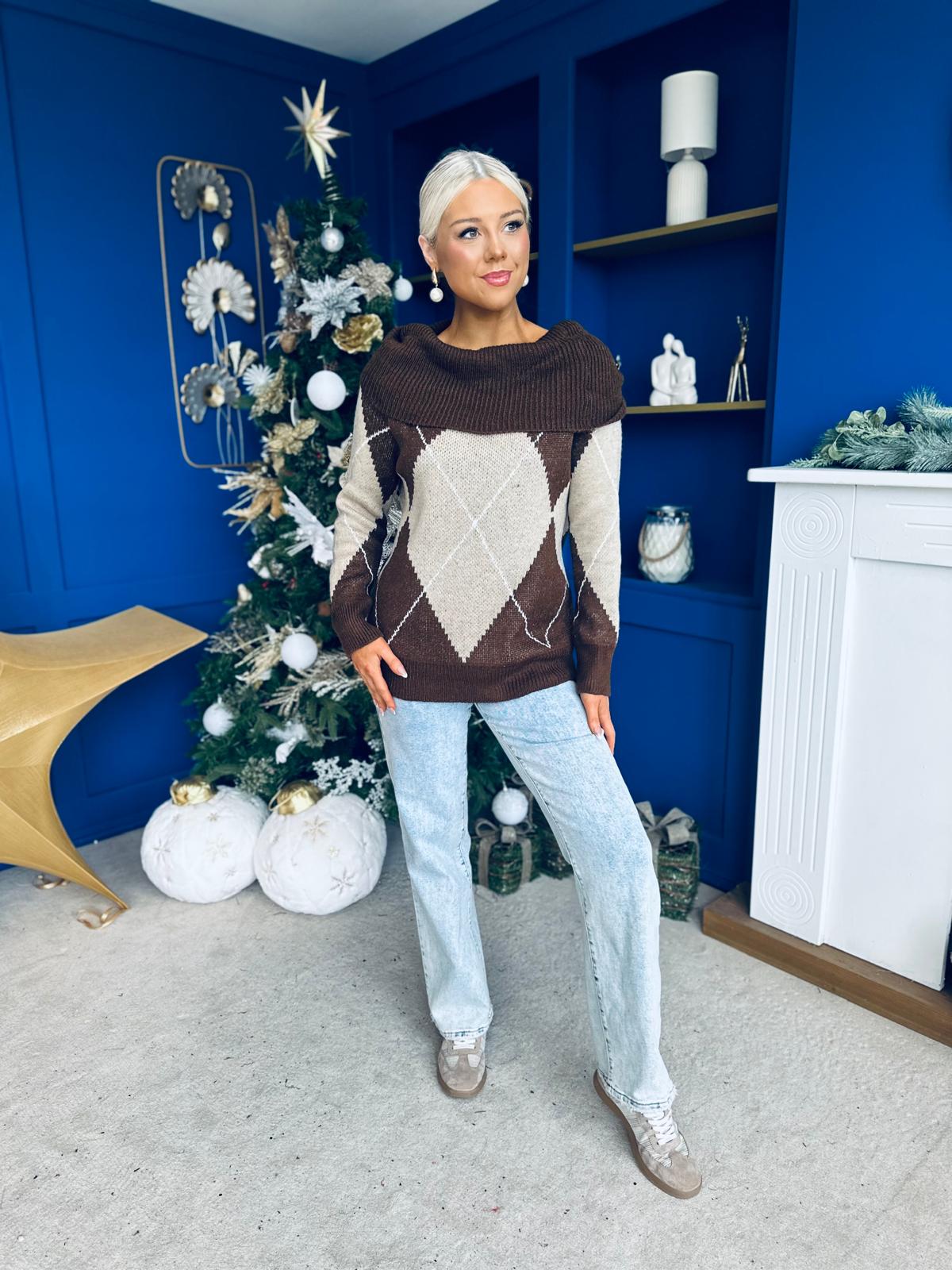 Grace Chunky Knit Jumper Coco
