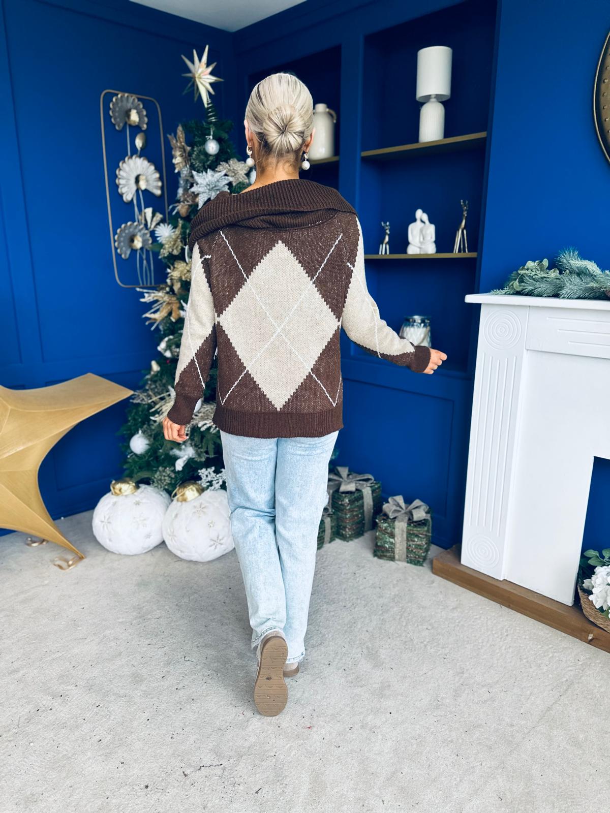 Grace Chunky Knit Jumper Coco