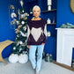 Grace Chunky Knit Jumper Burgundy