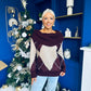 Grace Chunky Knit Jumper Burgundy