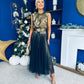 Tracy Detailed Tulle Skirt Black Gold Pre Order 9 Dec