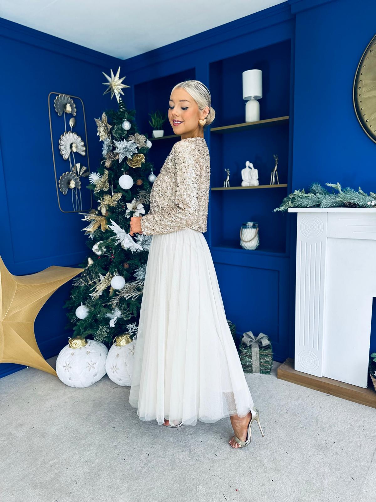 Dervla Gold Sequin Jacket Pre Order 10 Dec