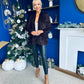 Samantha Full Sequin Blazer Coffee