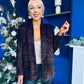 Samantha Full Sequin Blazer Coffee